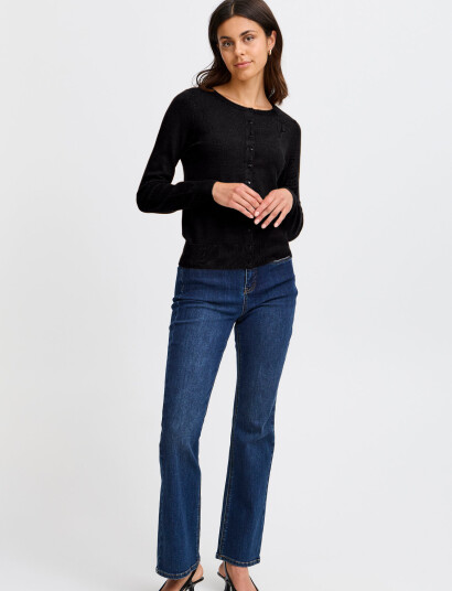 Fransa Frzubasic 60 Cardigan - Black - S Fransa Frzubasic 60 Cardigan - Black - S