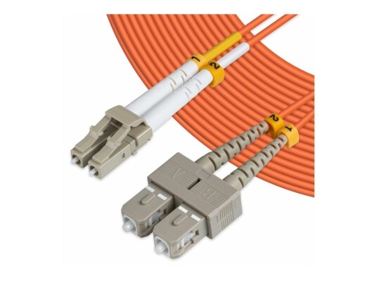 Microconnect Nettverkskabel Sc/Upc-Multimodus Hann Til Lc/Upc-Multimodus Hann 1 M Fiberoptisk 50 / 125 Mikroner Om2 Halogenfri Oransje
