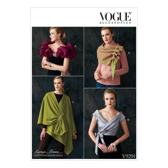 Vogue 9291 - Skuldervarmer STRL: XY (S-M-L)