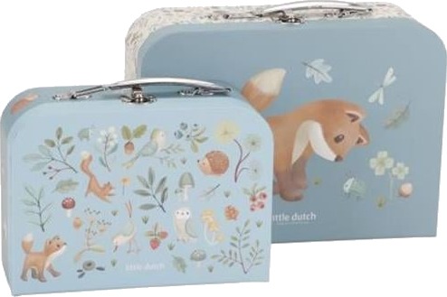 Little Dutch - Suitcase set Forest Friends blue LD7244