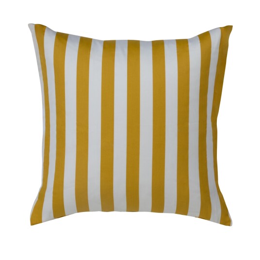 Borg Living Putetrekk - 100% Bomullssateng - Nordic Stripe Curry - Stripete - 60x63 cm