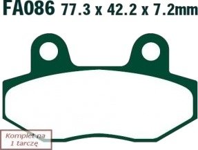 Bremseklosser EBC Brakes FA086