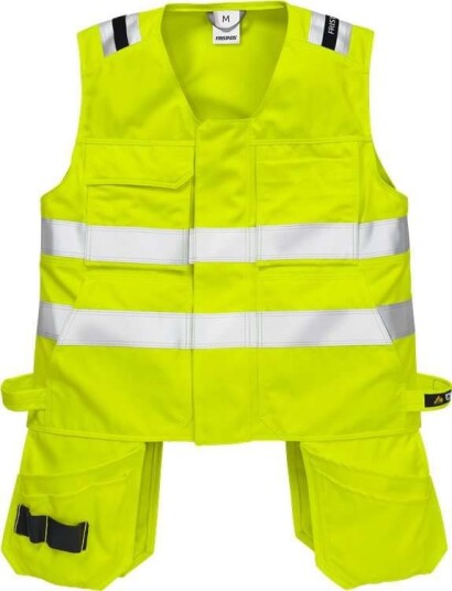 Fristads Flamestat Høy Synlighet Vest Cl 2 5075 ATHS Hi vis Gul 2XL