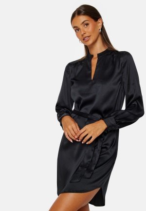 BUBBLEROOM Onita Satin Tunic Black L