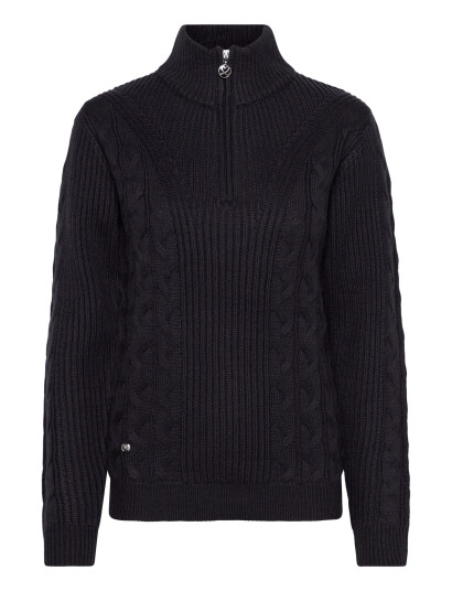 Daily Sports Cable Ls Pullover Unlined Navy L Daily Sports Cable Ls Pullover Unlined Navy L