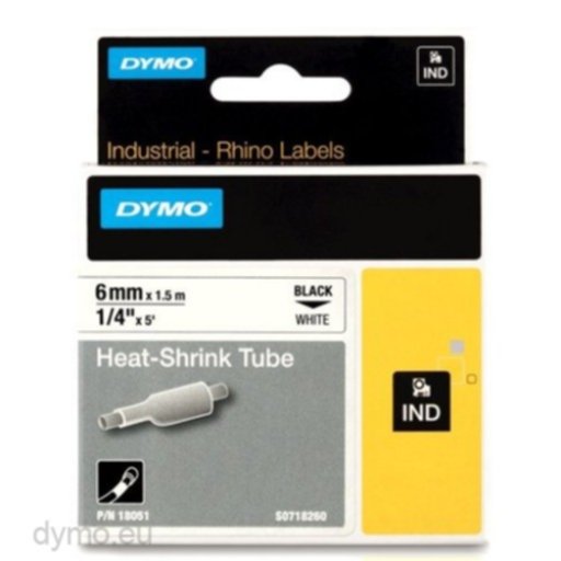 Tape Rhino 6mmx1,5m shrink tube black/white Tape Rhino 6mmx1,5m shrink tube black/white