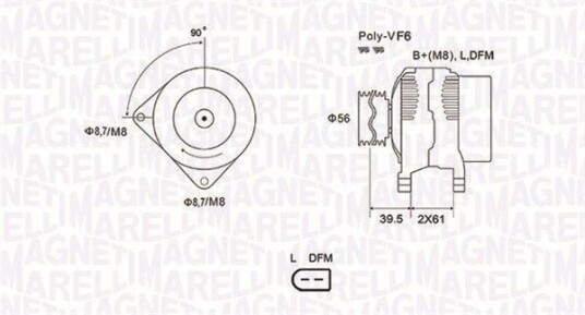 Dynamo MAGNETI MARELLI 063731912010