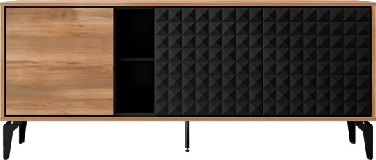 Lorvenn Skjenk 190x40 cm - Brun/Svart