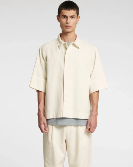 Annarr Anrholmes Shirt Ss Cream S Annarr Anrholmes Shirt Ss Cream S