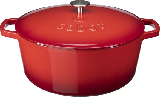 Sabor Støpejernsgryte 6,7L rød