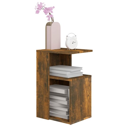 vidaXL Sidebord røkt eik 36x30x56 cm konstruert tre vidaXL Sidebord røkt eik 36x30x56 cm konstruert tre