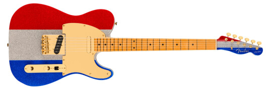 Fender Ltd. Ed. Buck Owens Telecaster MN Red Silver and Blue Sparkle Fender Ltd. Ed. Buck Owens Telecaster MN Red Silver and Blue Sparkle