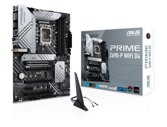 ASUS PRIME Z690-P WIFI D4 Hovedkort - Intel Z690 - Intel LGA1700 socket - DDR4 RAM - ATX