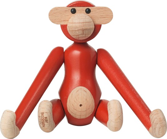 Kay Bojesen  Apekatt mini vintage rød