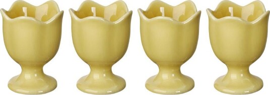 Seasons Easter Collection Eggeglass 4pk 7cm Gul Seasons Easter Collection Eggeglass 4pk 7cm Gul