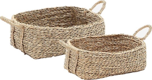 Kave Home Milly sett med 2 kurver i naturfiber 32 x 20 cm 34 x 20 cm Natur Kave Home Milly sett med 2 kurver i naturfiber 32 x 20 cm 34 x 20 cm Natur
