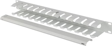 Lanberg Rackkabelorganisator Metal Type A Gray (Ral 7035) 1U 19"