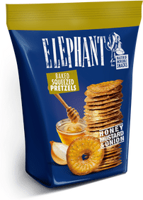 Elephant Pretzels with Honey Mustard & Onion   180 g
