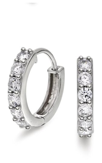 Pan Jewelry, Øreringer i sølv med zirkonia