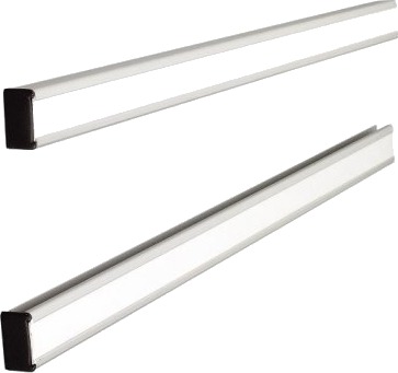 Nobo T-Kort Koblingsskinner 20 Link, Aluminium, Grå, 645 Mm, 13 Mm, 394 G, 68 Mm
