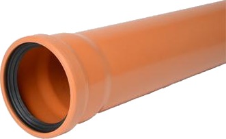 Wavin 160mm Kloakkrør 1000mm Overvann og Drensrør