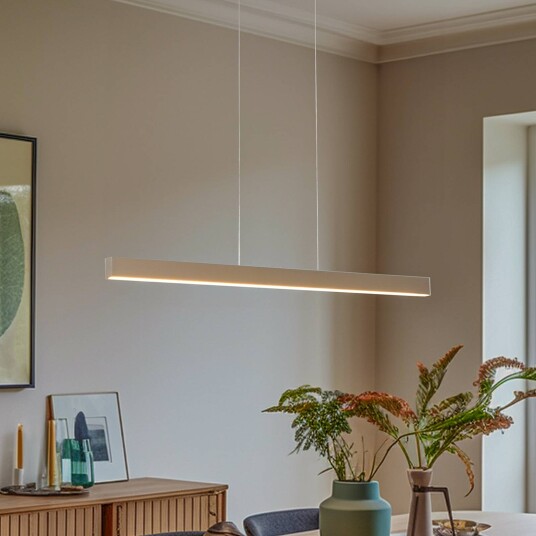 Argon LED-hengelampe Broll kremhvit