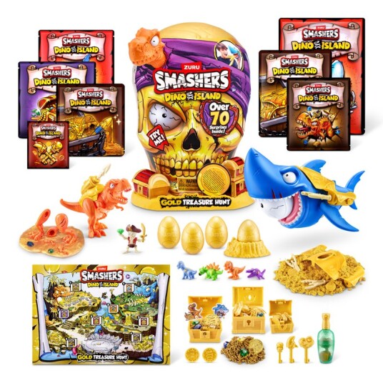 Smashers Dino Island Gold Treasure Hunt m/ 70+ overraskelser