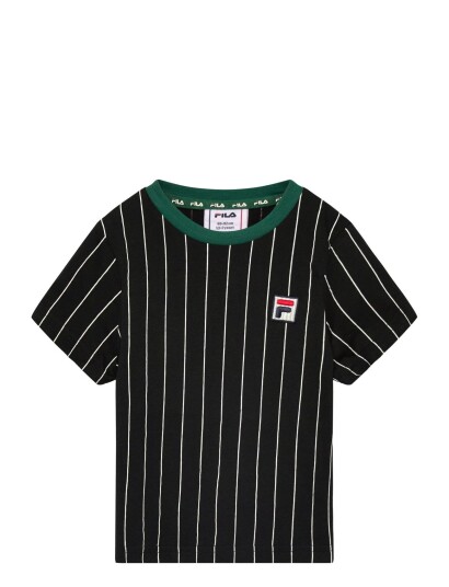 FILA Lubaco Regular Pinstriped T Shirt Black 98 104 FILA Lubaco Regular Pinstriped T Shirt Black 98 104