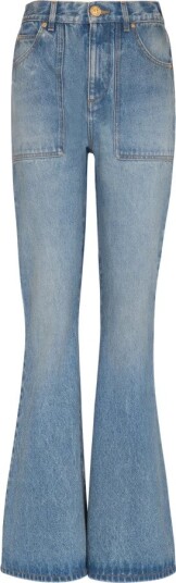Balmain, Dame, Jeans, Blå, M,
