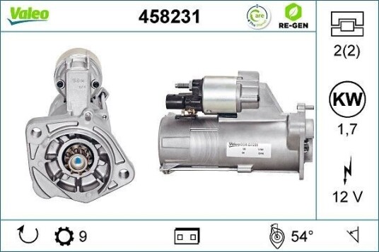 VALEO 458231 Starter VALEO 458231 Starter