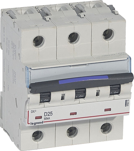 Legrand DX3 MCB automatsikring D25 3P 4.5M 50kA