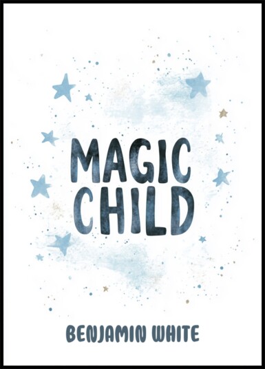Childrens Wall Art with Stars and Quotes Plakat / 30x40