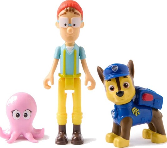 Paw Patrol Figursett 3 Stk Chase Og Cap'N' Turbot