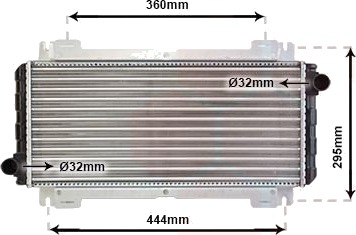 VAN WEZEL 18002044 Radiator motorkjøling
