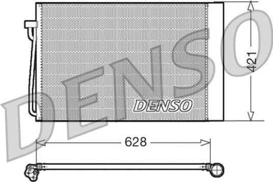 Kondensator, klimaanlegg DENSO DCN05018
