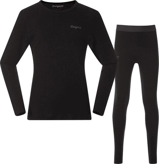 Bergans Of Norway Bergans Kids/Junior Allround Merino Baselayer Set Kids/Junior Black 140