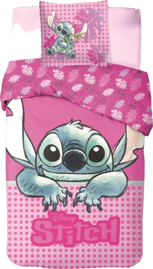 Disney Lilo & Stitch Sengesett 140x200 Rosa Disney Lilo & Stitch Sengesett 140x200 Rosa