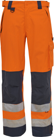 Elka Securetech Multinorm Regnbukser - Hi-Viz Oransje/Marine - M