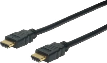 Digitus Hdmi Kabel Med Ethernet Hdmi Hann Til Hdmi Hann 5 M Trippel Beskyttelse Svart