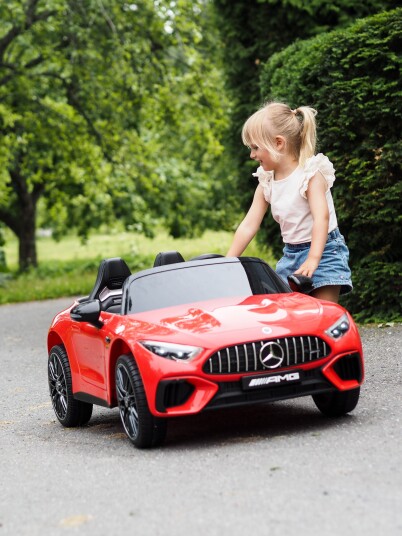 Mercedes Benz SL63 Elbil Rød Mercedes Benz SL63 Elbil Rød