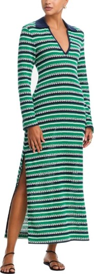 Simkhai Tegan knit midi dress S grønn dame