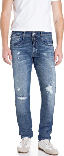 Replay Anbass Trousers Slim Aged Blue 32 x 32 Replay Anbass Trousers Slim Aged Blue 32 x 32