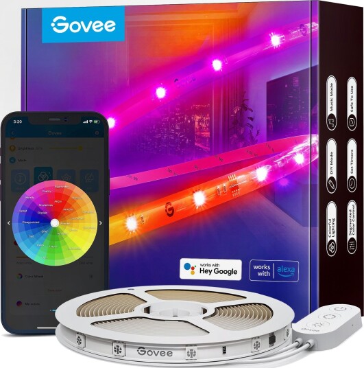 Govee Strip Lights med beskyttende belegg 5m Govee Strip Lights med beskyttende belegg 5m