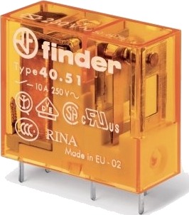 Finnerrelé 1W 10A 40.51.8.110.0000 Utforming Av Den Elektriske Tilkoblingen Pcb Tilkobling Nominell Styreforsyningsspenning Us Ved Ac 50 Hz 110 ... 110V Nominell Styreforsyningsspenning Us Ved Ac 60 Hz 110 ... 110V Spenningstype For Aktivering A Industri 