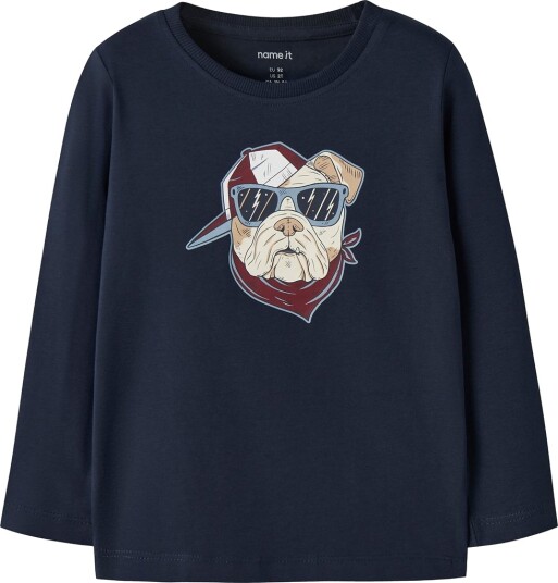 Name It Genser NmmVekst Navy Blazer/Cool Dog Name It 4 år (104) Genser Marineblå