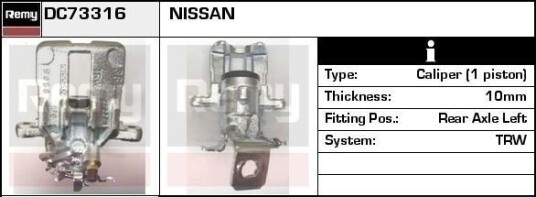 DELCO REMY DC73316 Bremsecaliper DELCO REMY DC73316 Bremsecaliper