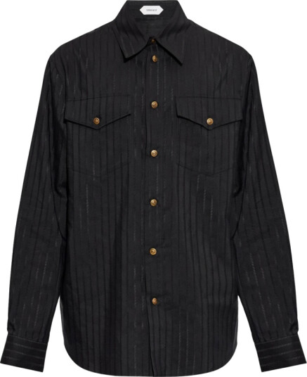 Versace Herre Skjorter Svart XL,