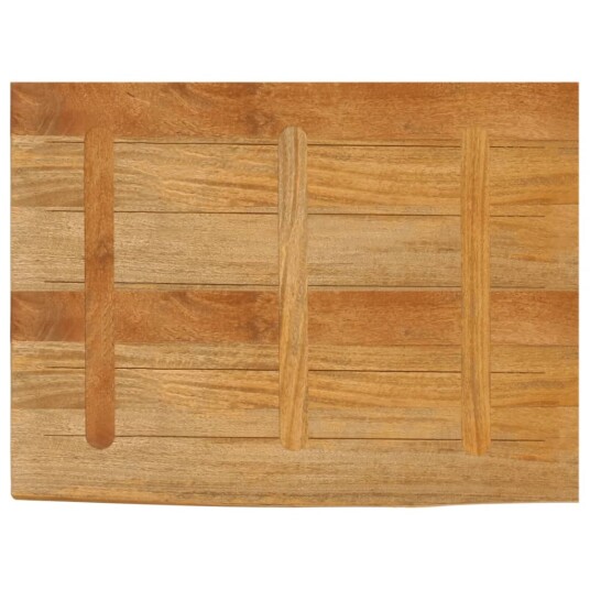 Bordplate 90x60x2,5 cm naturlig kant heltre mango 370549 Bordplate 90x60x2,5 cm naturlig kant heltre mango 370549