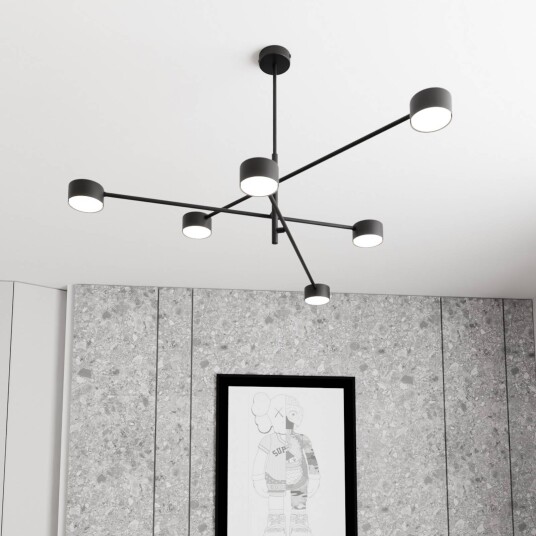 Pendellampe Natsu EMIBIG LIGHTING dimbar Sort Stue / spisestue Metall Moderne Pendellampe Natsu EMIBIG LIGHTING dimbar Sort Stue / spisestue Metall Moderne