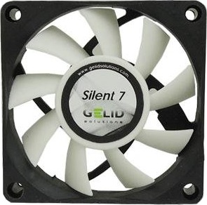 Gelid Solutions Silent 7 Vifte 7cm 2200 O/Min 19.8 Db 33.66 Db 21.8 Kubikkfot/Min.